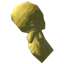 Yellow Tied Headscarf