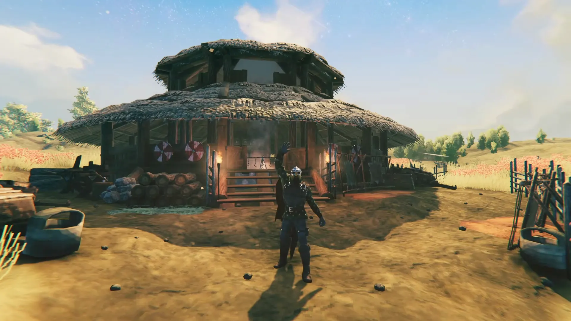 Meadows Round Longhouse — build screenshot