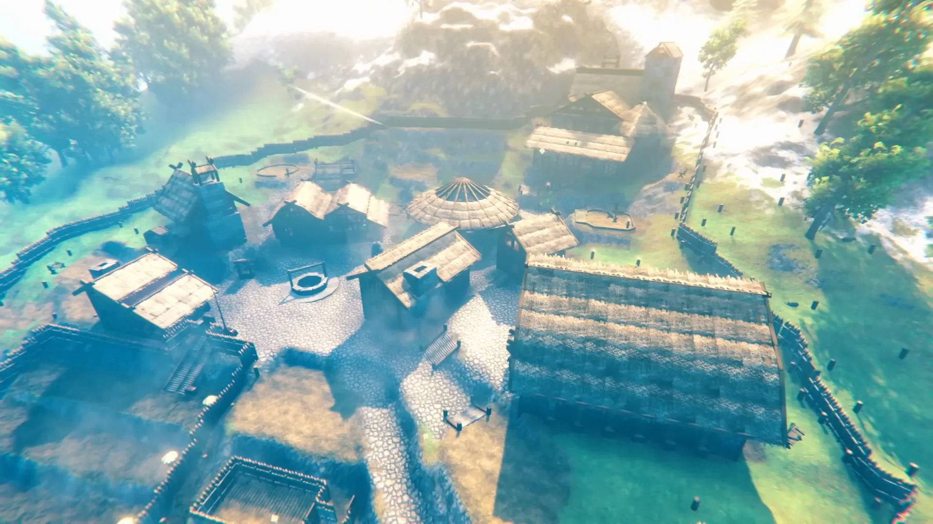 Meadows Thatched Settlement — build screenshot